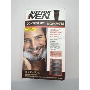 Just For Men Control GX Grey Reducing Beard Wash 4 oz. Blends Away Gray Hair